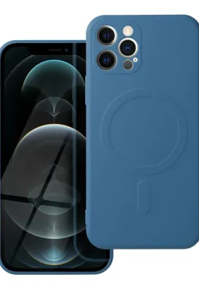 Futerał Silicone Mag Cover kompatybilny z MagSafe do IPHONE 12 PRO niebieski