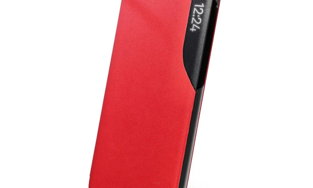 Kabura SMART VIEW MAGNET do SAMSUNG A73 5G czerwony