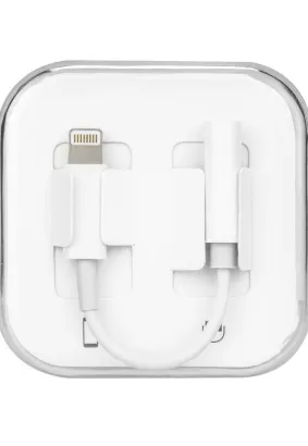Adapter HF/audio do iPhone Lightning 8-pin do Jack 3,5mm BOX (w pudełku, żeński)