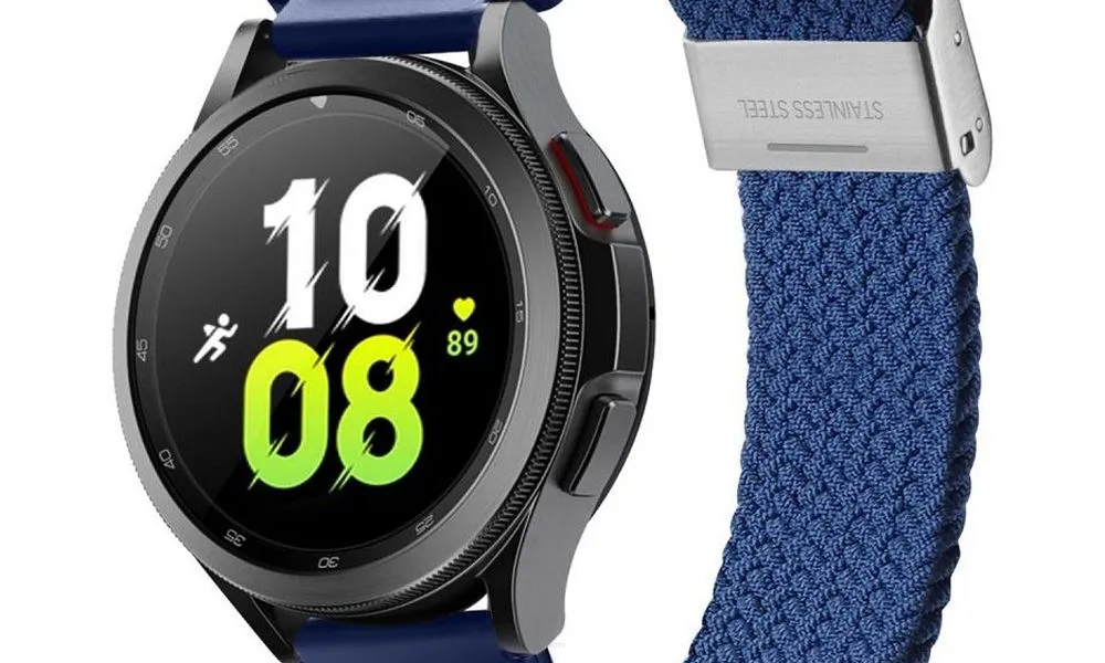 DUX DUCIS Mixture II - pleciona opaska do Samsung Galaxy Watch / Huawei Watch / Honor Watch / Xiaomi Watch (22mm band) niebieska