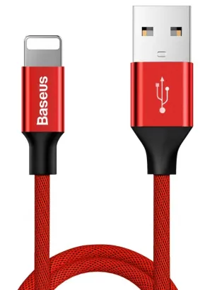 BASEUS kabel USB Yiven do iPhone Lightning 8-pin 2A 1.2 metr czerwony CALYW-09