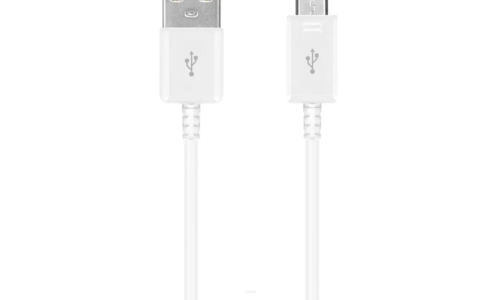 Oryginalny Kabel USB - SAMSUNG EP-DG925UWE (Galaxy S6) micro USB biały bulk