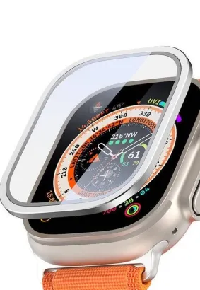 DUX DUCIS Flas - szkło hartowane z ramką do Apple Watch Ultra/Ultra 2 49mm srebrne
