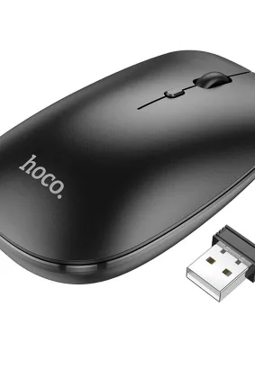 HOCO mysz / myszka komputerowa bezprzewodowa 2,4G DPI 1600 ART GM15 czarna