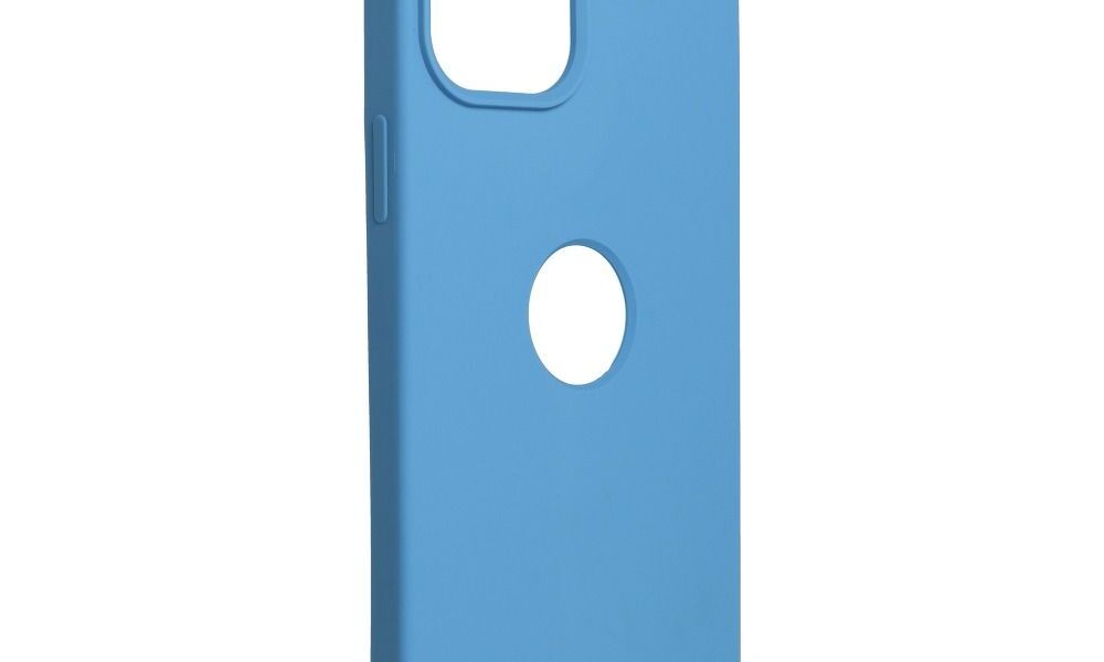 Futerał SILICONE PREMIUM do IPHONE 12 PRO MAX niebieski (16) (z wycięciem na logo)