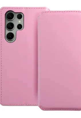 Kabura Dual Pocket do SAMSUNG S23 ULTRA jasny różowy