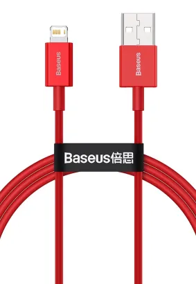 BASEUS kabel USB A do Apple Lightning 8-pin 2,4A Superior Fast Charging CALYS-A09 1 metr czerwony