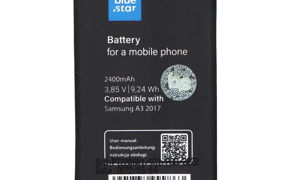 Bateria do Samsung A3 2017 2400 mAh Li-Ion Blue Star