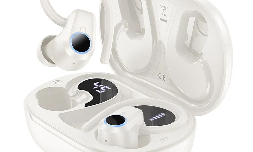 HOCO słuchawki bezprzewodowe / bluetooth stereo TWS Pure joy in-ear EQ8 białe