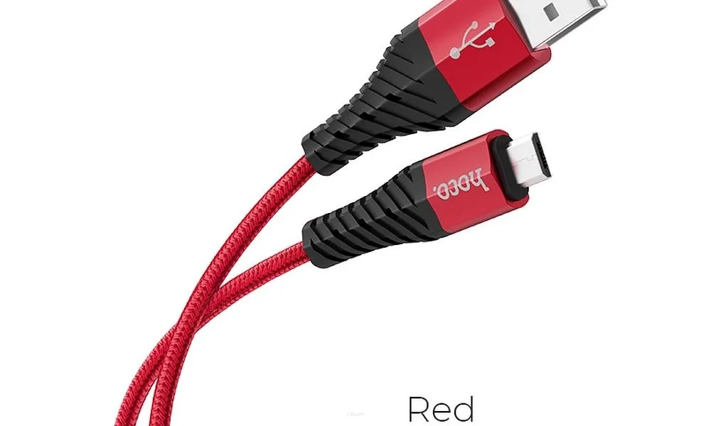 HOCO kabel USB do Micro COOL X38 1 metr czerwony