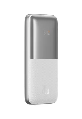 Bateria zewnętrzna (Powerbank) BASEUS Bipow Pro Overseas Edition - 10 000mAh Quick Charge PD 20W z kablem USB do Typ C PPBD040202 biały