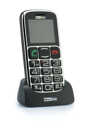 Telefon dla seniora Maxcom MM 462 BB Czarny  + stacja dokująca