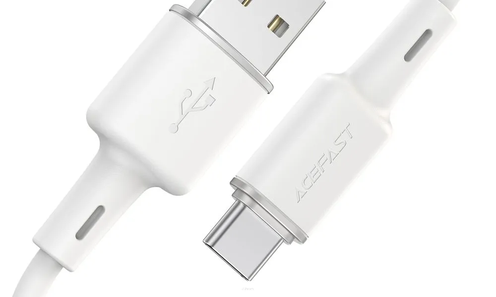 ACEFAST kabel USB A do Typ C 3A C2-04 silicone silicone 1,2m biały