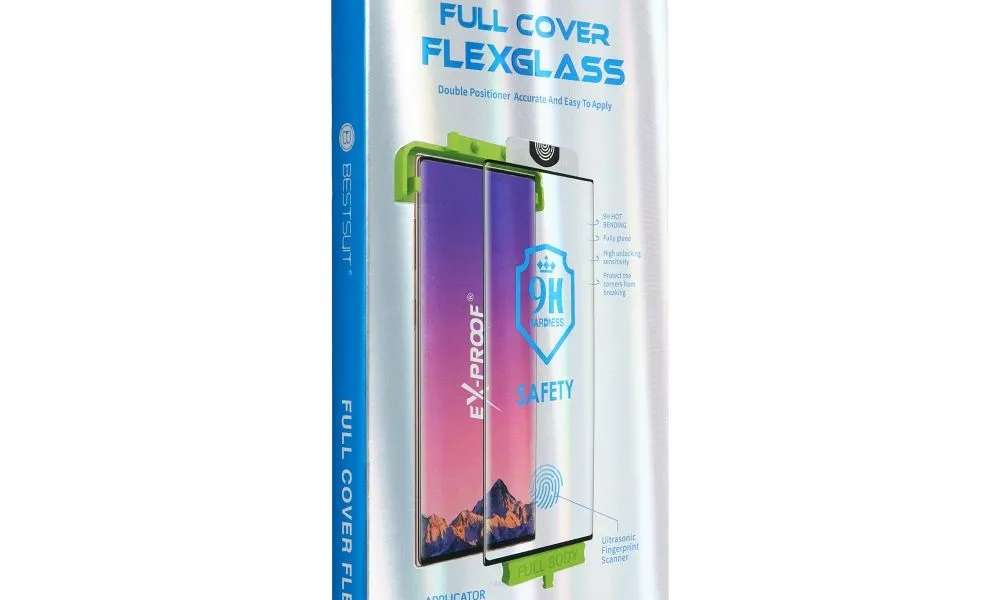 Szkło hybrydowe Bestsuit Flexible 5D Full Glue do Xiaomi 13 Pro czarny (Hot Bending)