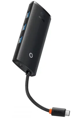 BASEUS HUB adapter przejściówka 5w1 Typ C do HDMI / 3x USB 3.0 / PD czarny WKQX040001