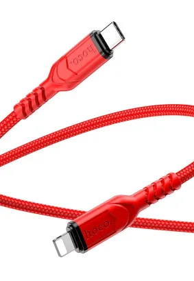 HOCO kabel Typ C do Lightning PD 3A 20W X59 1 m czerwony