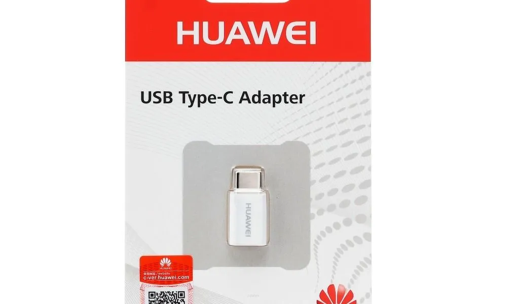 Oryginalny Adapter Huawei AP52 USB typ C biały blister