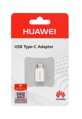 Oryginalny Adapter Huawei AP52 USB typ C biały blister