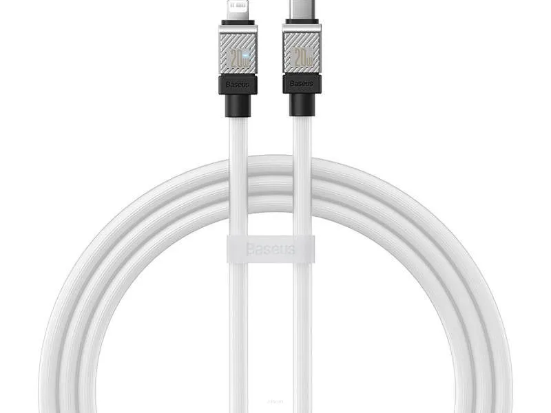 BASEUS kabel Typ C do Apple Lightning 8-pin CoolPlay Fast Charging 20W 1m biały CAKW000002
