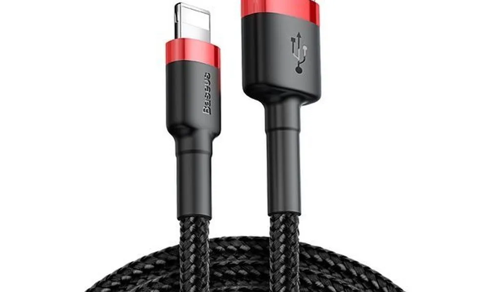BASEUS kabel USB do Apple Lightning 8-pin 1,5A Cafule CALKLF-C19 2m czerwono-czarny