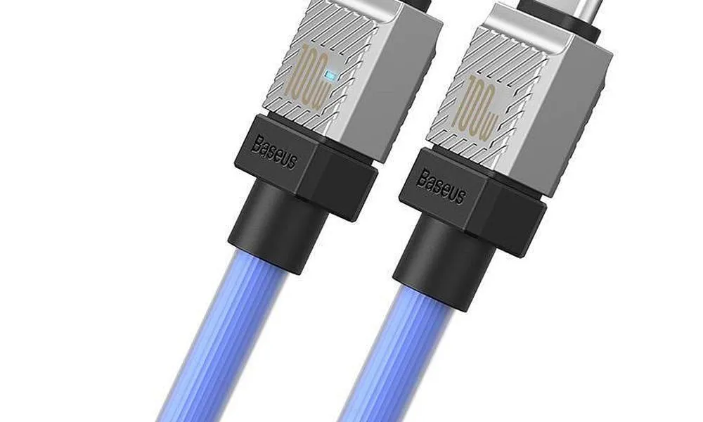 BASEUS kabel Typ C do Typ C CoolPlay Power Delivery 100W 2m niebieski CAKW000303