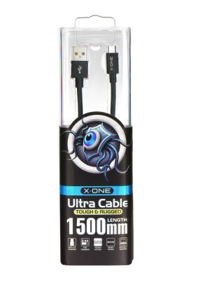 Kabel USB X-ONE - micro USB - czarny 1,5m