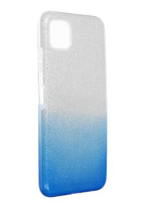 Futerał SHINING do SAMSUNG Galaxy A22 5G transparent/niebieski