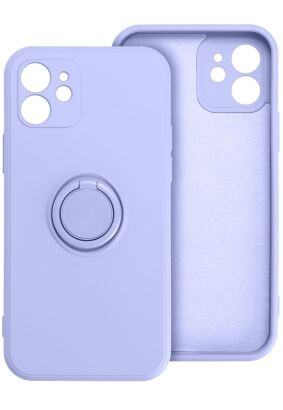 Futerał SILICONE RING do IPHONE 12 / 12 PRO fioletowy