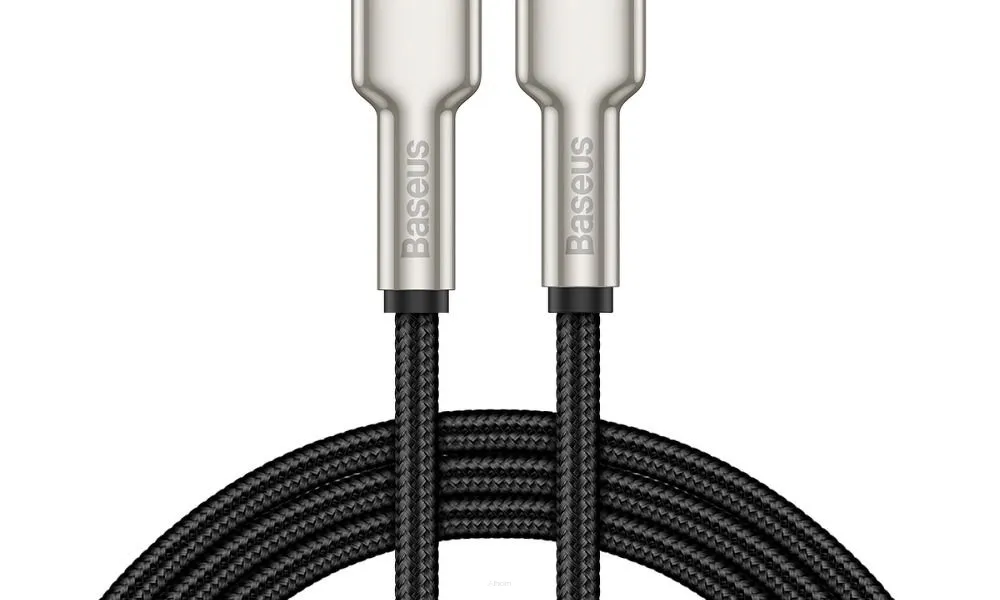 BASEUS kabel Typ C do Apple Lightning 8-pin PD20W Power Delivery Cafule Metal Cable CATLJK-A01 1 metr czarny