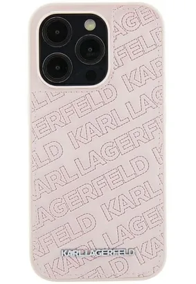 Oryginalne Etui KARL LAGERFELD Hardcase KLHCP15SPQKPMP do iPhone 15 (Quilted Pattern  / różowy)