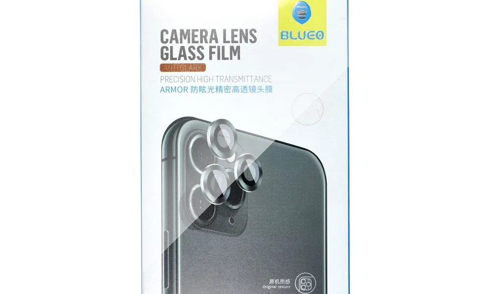 5D Mr. Monkey Armor Camera Glass (Hot Bending) - do Iphone 11 / 12 / 12 Mini czerwony