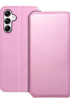 Kabura Dual Pocket do SAMSUNG A14 4G / A14 5G  jasny różowy