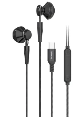 PAVAREAL zestaw słuchawkowy / słuchawki z mikrofonem Typ C PA-M10C czarne [DAC]