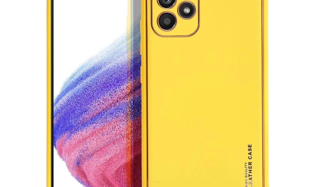 Futerał LEATHER Case skórzany do SAMSUNG Galaxy A53 5G żółty
