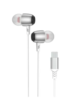PAVAREAL zestaw słuchawkowy / słuchawki z mikrofonem Typ C PA-M09C białe [DAC]
