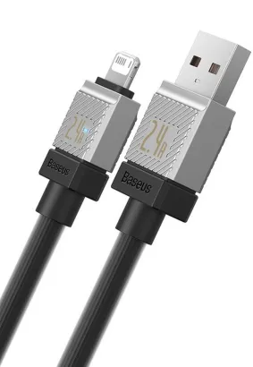 BASEUS kabel USB do Apple Lightning 8-pin CoolPlay 2,4A 2m czarny CAKW000501