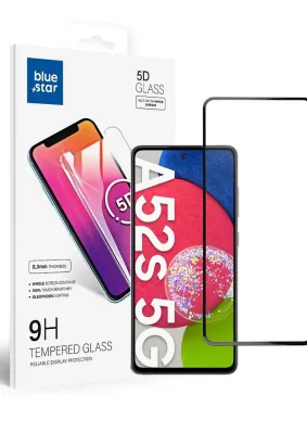 Szkło hartowane Blue Star 5D - do Samsung A52/52s 5G/LTE (full glue/case friendly) - czarny