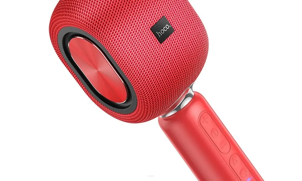 HOCO mikrofon multimedialny karaoke BK8 Cool Hi K Song czerwony