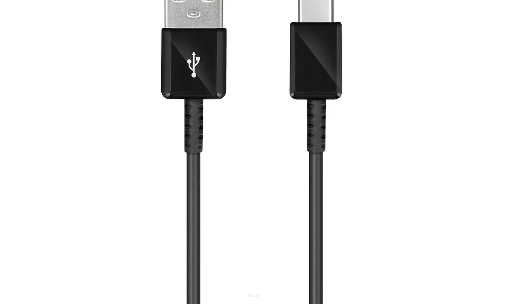 Oryginalny Kabel USB - SAMSUNG EP-DW700CBE (Galaxy S8/A3 2017/A5 2017) 1,5m USB typ C czarny bulk