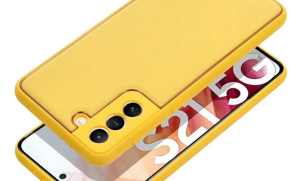 Futerał LEATHER Case skórzany do SAMSUNG Galaxy A35 5G żółty