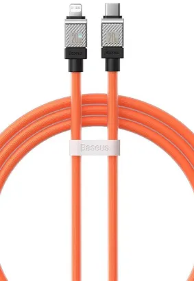 BASEUS kabel Typ C do Apple Lightning 8-pin CoolPlay Fast Charging 20W 1m pomarańczowy CAKW000007