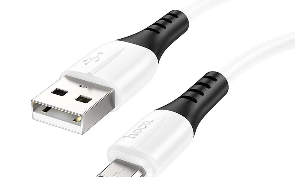 HOCO kabel USB do Micro 2,4A Silicone X82 biały