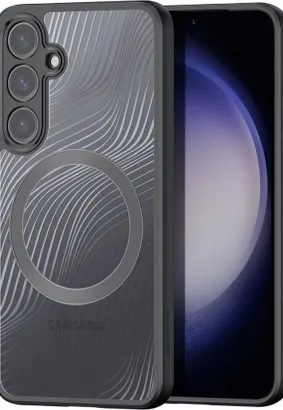 DUX DUCIS Aimo Mag - pancerne etui kompatybilne z MagSafe do Samsung Galaxy S24 Plus czarne