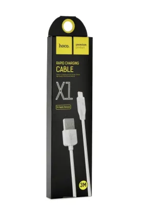 HOCO kabel USB A do Lightning 2,1A X1 3 m biały