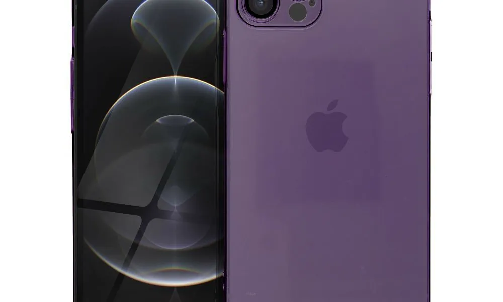 Futerał Roar Pure Simple Fit Case - do iPhone 12 Pro Fioletowy