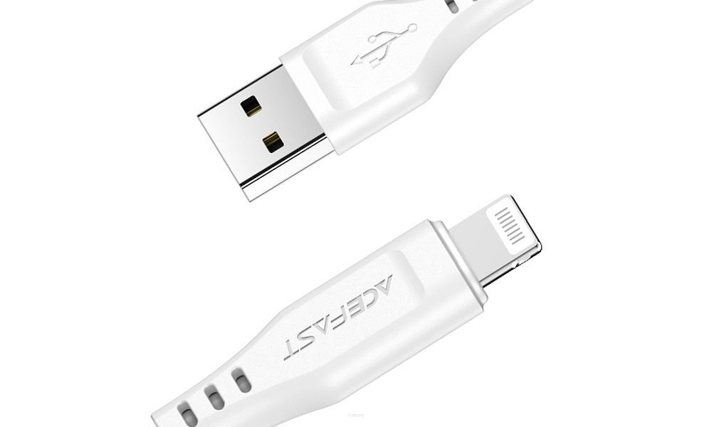 ACEFAST kabel USB A do Lightning 8-pin MFi 2,4A C3-02 1,2m biały
