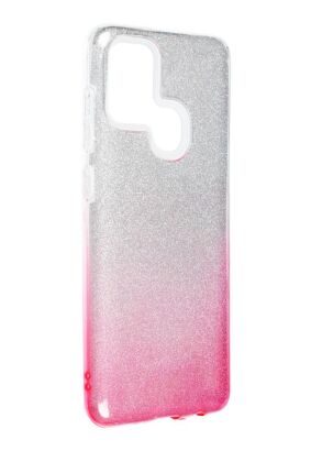Futerał SHINING do SAMSUNG Galaxy A21S transparent/róż
