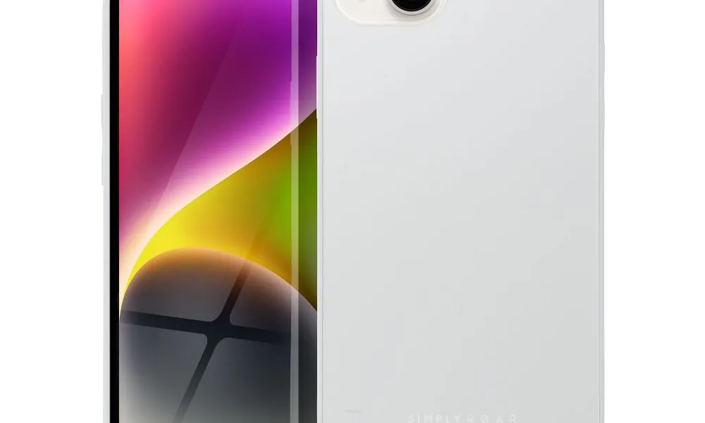 Futerał Roar Matte Glass Case - do iPhone 14 Plus stalowy