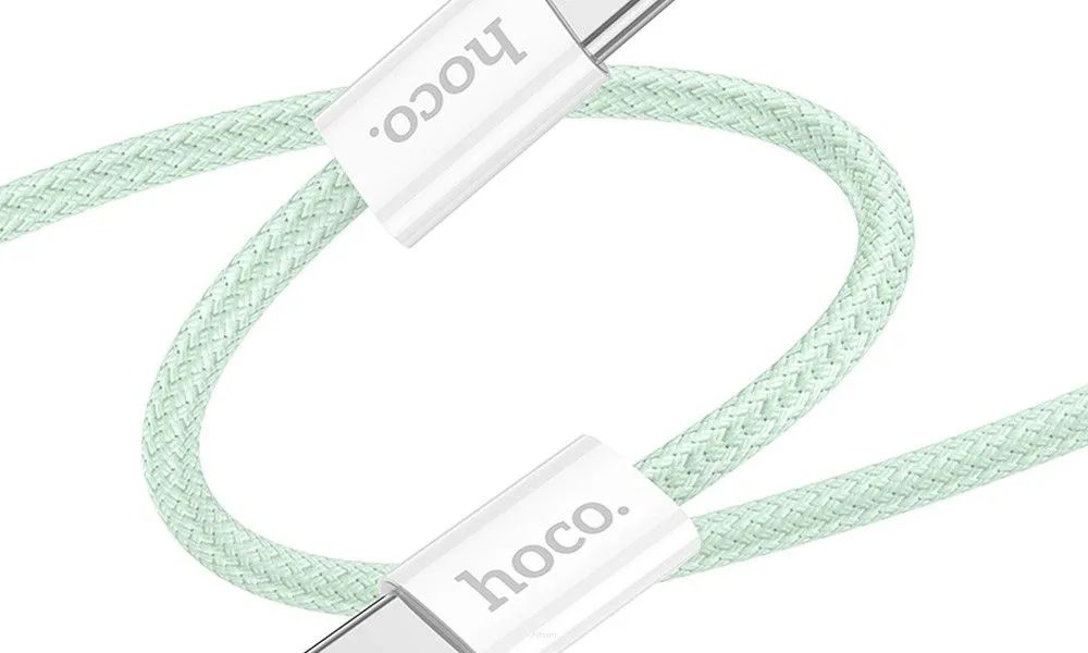 HOCO kabel Typ C do Typ C 60W X104 1m zielony