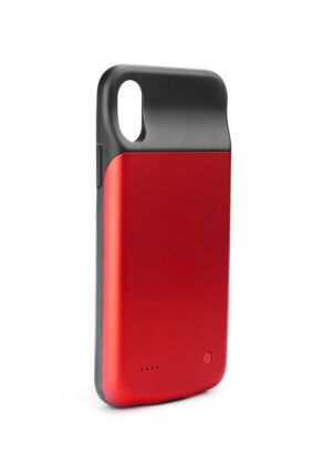 Bateria zewnętrzna (POWER BANK) 3000 mAh z pokrowcem do Iphone X / Xs czerwony